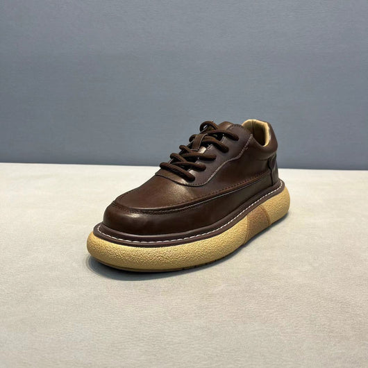 Zapatos Deportivos Cuero Transpirable con Plataforma para Hombre - Image 3