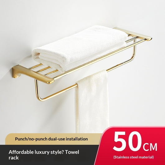 Repisa de Baño Estilo Francés Dorada Premium sin Taladro - Image 4