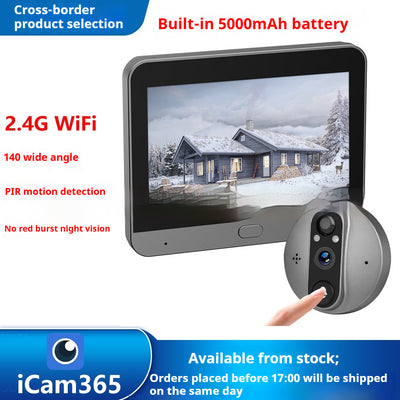 Timbre Inteligente con Cámara de Visión Nocturna 3MP y Grabación de Video