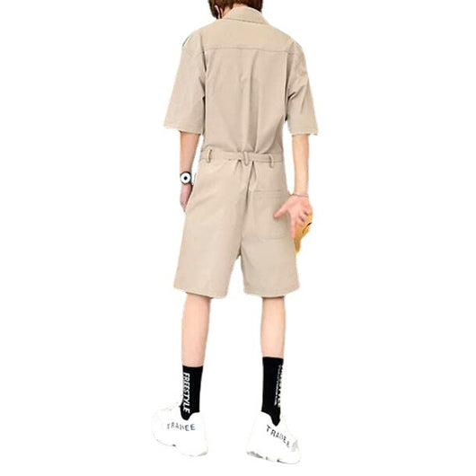 Mono Jumpsuit para Hombre Streetwear Media Manga con Cinturón - Image 3