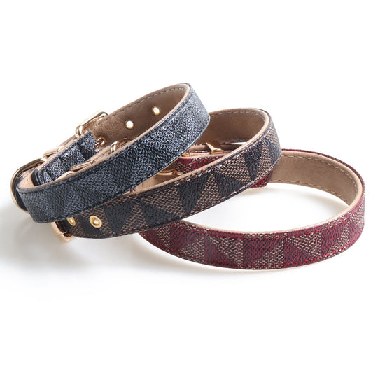 Collar de Perro de Cuero PU - Collar Elegante y Exclusivo para Mascotas