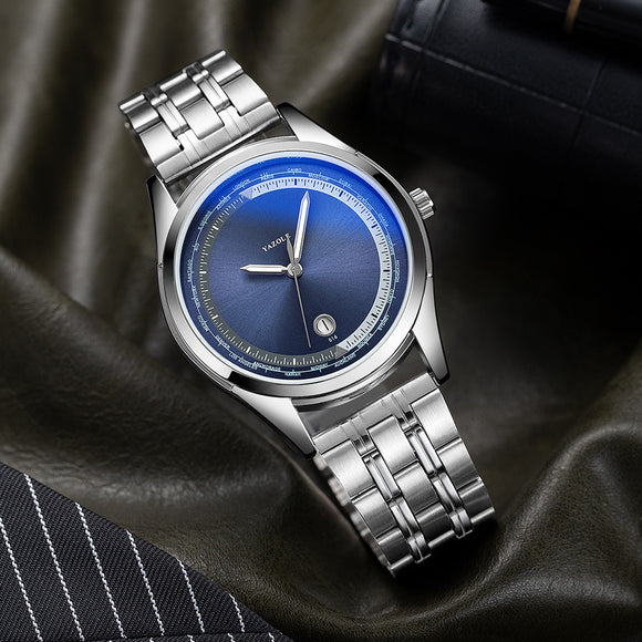 Reloj de Lujo para Hombre - Acero Inoxidable, Resistente al Agua y Luminoso