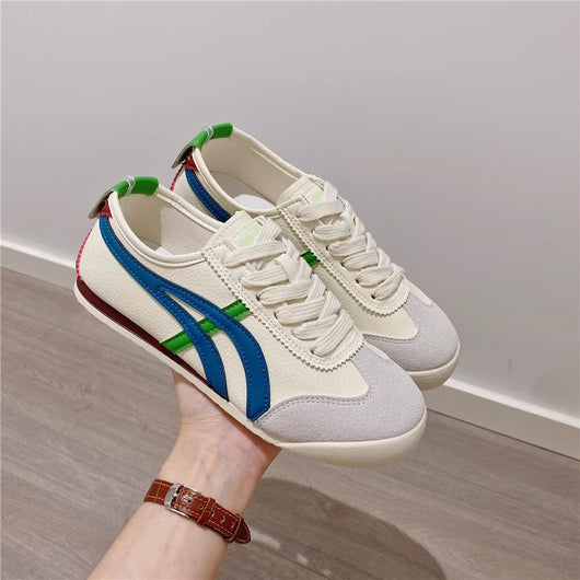 Tenis Cortez Mujer Cuero con Suela Gruesa y Malla Transpirable - Image 11