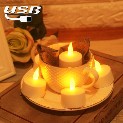 Vela LED Recargable Amarilla con Destello - Image 14