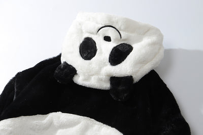 Abrigo Reversible de Peluche Vaca y Panda - Doble Cara para Invierno - Image 19
