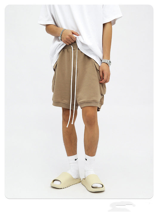 Shorts Hip-hop Trendy con Cordón Largo y Bolsillos Amplios - Image 10
