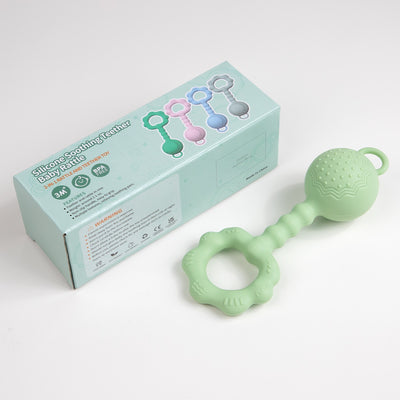 Sonajero Mordedor de Silicona con Sonido - Juguete Sensorial para Bebés - Image 5