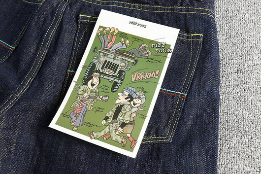 Pantalones Vaqueros Vintage de Algodón Teñido para Hombre - Image 7