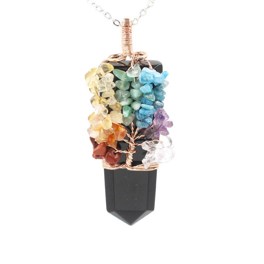 Colgante Árbol de la Vida con Cristal en Forma de Espada - Image 6