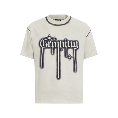 Playera para Hombre con Estampado Gótico en Tinta - Image 12