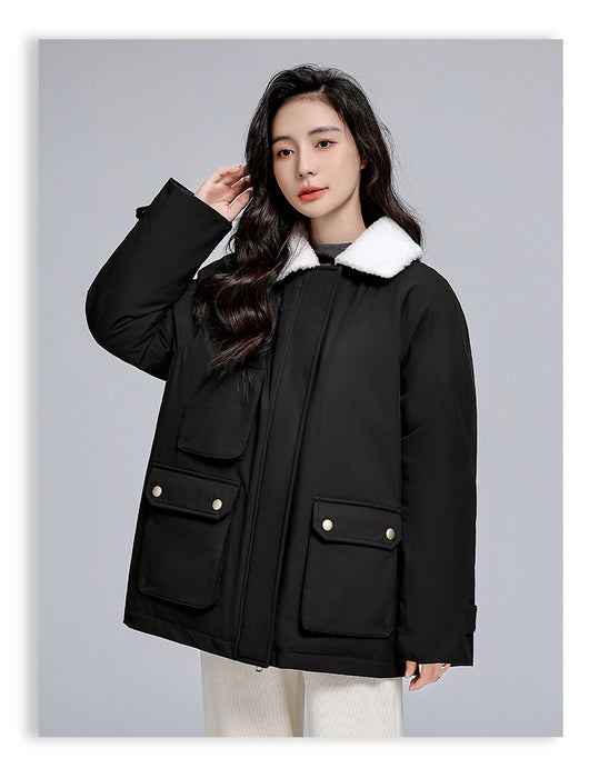 Chaqueta Acolchada Suelta Estilo Coreano en Algodón - Image 12