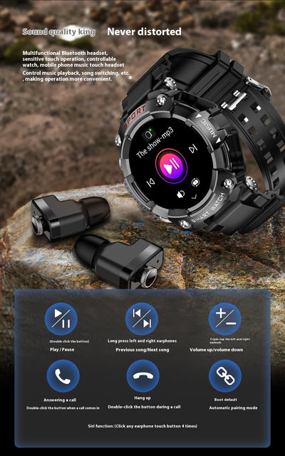 Reloj Inteligente T96 con Reproductor MP3, Auriculares Inalámbricos y Función 3 en 1 - Image 38