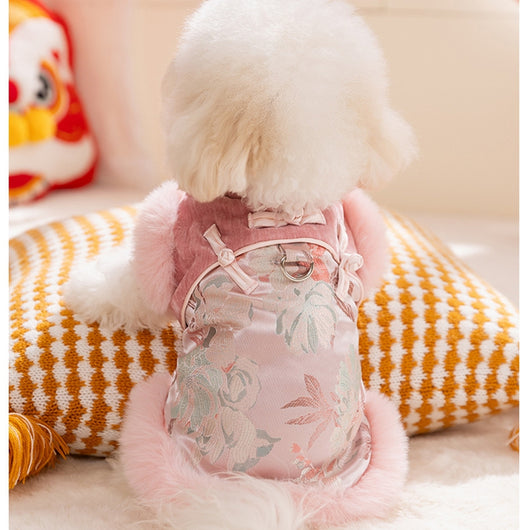 Abrigo Tradicional Chino para Mascotas - Chaqueta Acolchada de Año Nuevo para Perros y Gatos - Image 12