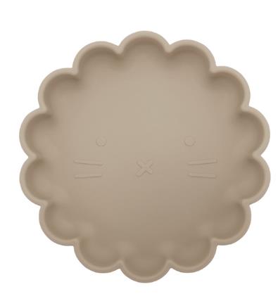 Plato Infantil con Ventosa de Silicona - Diseño León