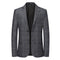 Blazer Cuadros Casual Elegante de Solapa Simple