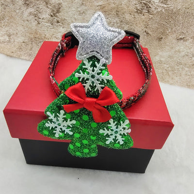 Collar de Lona para Mascota con Copo de Nieve Navideño - Image 12