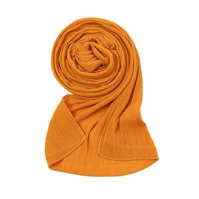 Pañuelo Plisado de Gasa Perlada - Chal Protector Solar para Mujer - Image 45