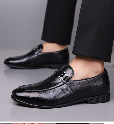 Zapatos de Cuero Ligeros Talla Grande Estilo Cuadros Lujo Premium - Image 28