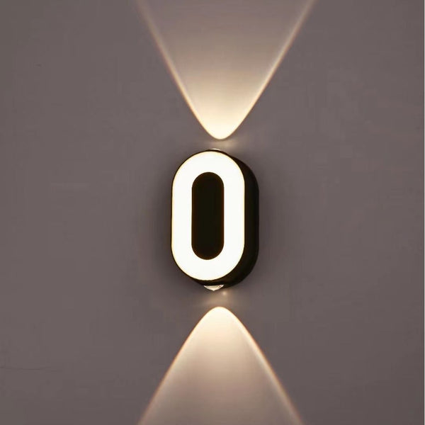 Lámpara de Pared LED Nórdica Minimalista con Display Digital