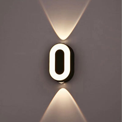 Lámpara de Pared LED Nórdica Minimalista con Display Digital