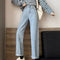 High-Waisted Loose-Fit Slimming Effect Jeans