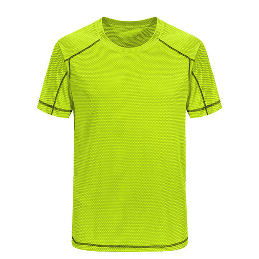 Camiseta Manga Corta de Seda para Hombre - Secado Rápido Cuello Redondo - Image 25