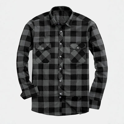 Camisa de Franela a Cuadros para Hombre - Uso Todo el Año
