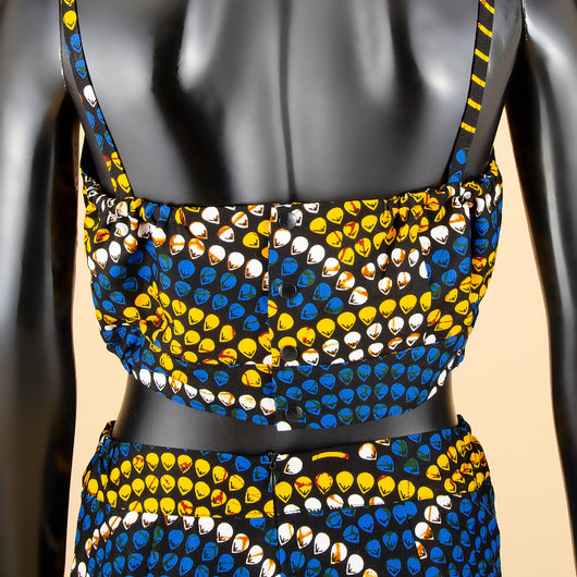 Conjunto de Dos Piezas con Estampado Africano para Mujer - Image 17