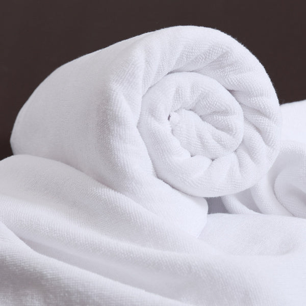 Toalla de Baño Algodón Premium Gruesa Absorbente Blanca
