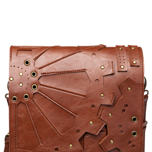 Mochila Steampunk Vintage de Estilo Europeo con Detalles en Engranajes - Image 17