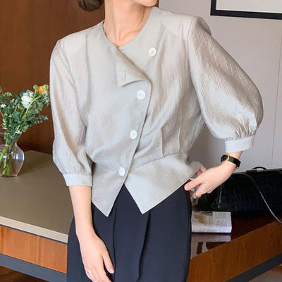 Blusa Suelta de Temperamento Simple - Versátil para Cualquier Ocasión