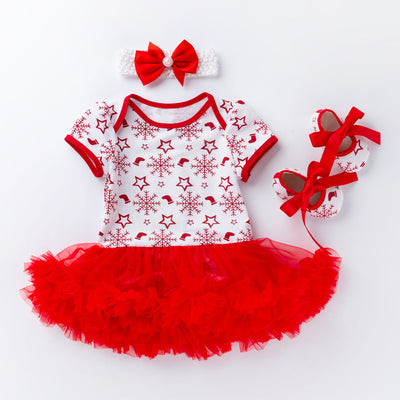 Vestido Navideño Infantil de Malla con Diseño Cartoon - Image 14