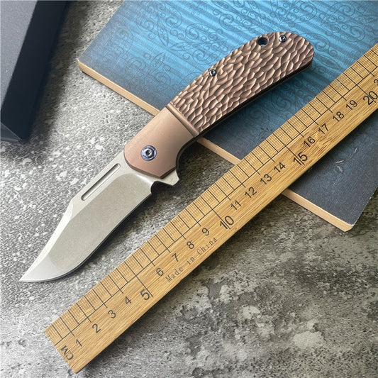Cuchillo Plegable de Acero Reforzado con Titanio Alta Dureza - Image 2