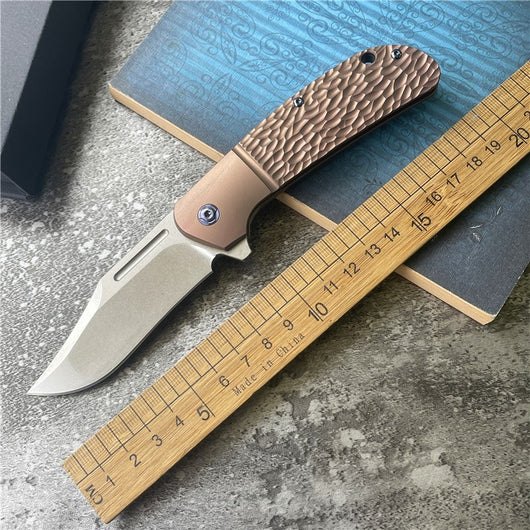 Cuchillo Plegable de Acero Reforzado con Titanio Alta Dureza - Image 2