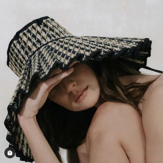 Sombrero de Paja Plegable para Mujer - Compacto y Versátil