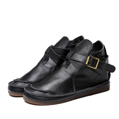 Botas Martin de Cuero Literario Retro para Mujer - Image 13