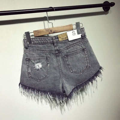 Shorts Denim Cintura Alta Sexy para Mujer - Estilo Casual Verano - Image 4