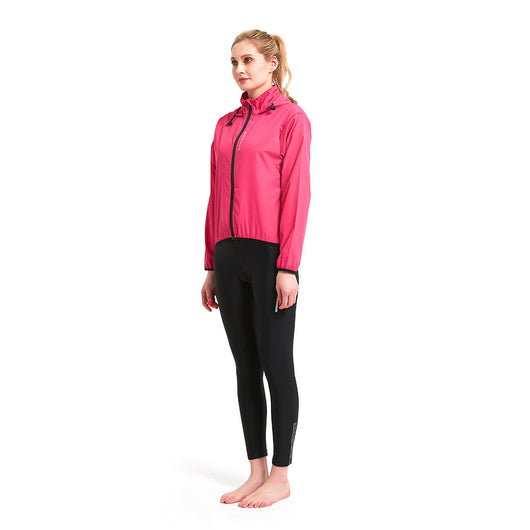 Conjunto Deportivo para Ciclismo Mujer: Chaqueta Cortavientos con Capucha y Pantalón - Image 3