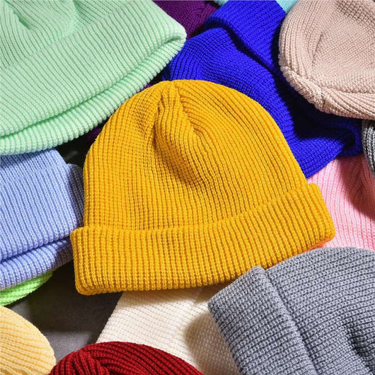 Gorro de Lana Tejido Estilo Coreano para Otoño e Invierno - Image 4