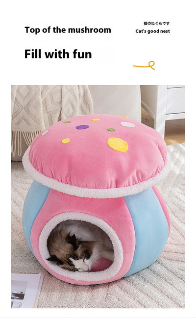 Nido Térmico Desmontable para Gatos y Conejos - Felpa Gruesa Invierno - Image 25