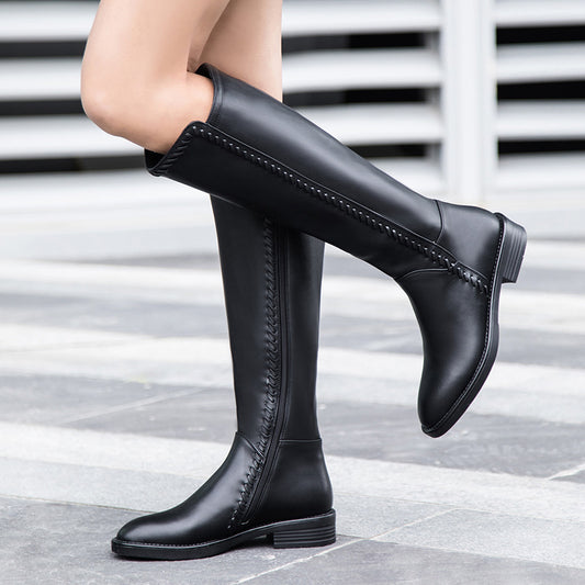 Botas de Equitación Otoño Invierno Estilo Británico para Mujer