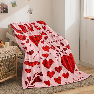 Manta Térmica con Estampado de Corazones para Descansos - Image 9