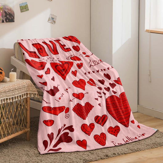 Manta Térmica con Estampado de Corazones para Descansos - Image 9