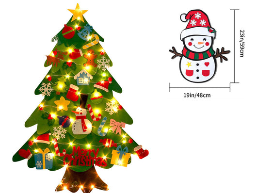 Árbol de Navidad DIY de Fieltro Infantil con Luces LED - Image 5