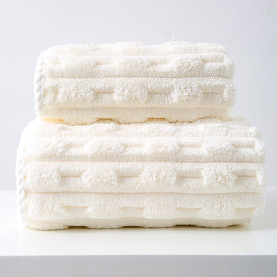 Toalla Facial Extragrande de Terciopelo Coral - Absorbente y Suave - Image 7
