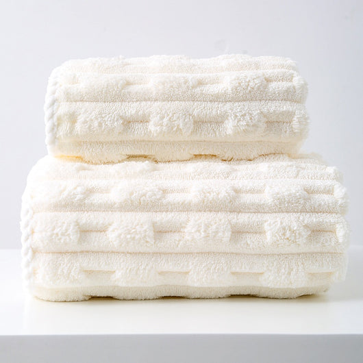 Toalla Facial Extragrande de Terciopelo Coral - Absorbente y Suave - Image 7