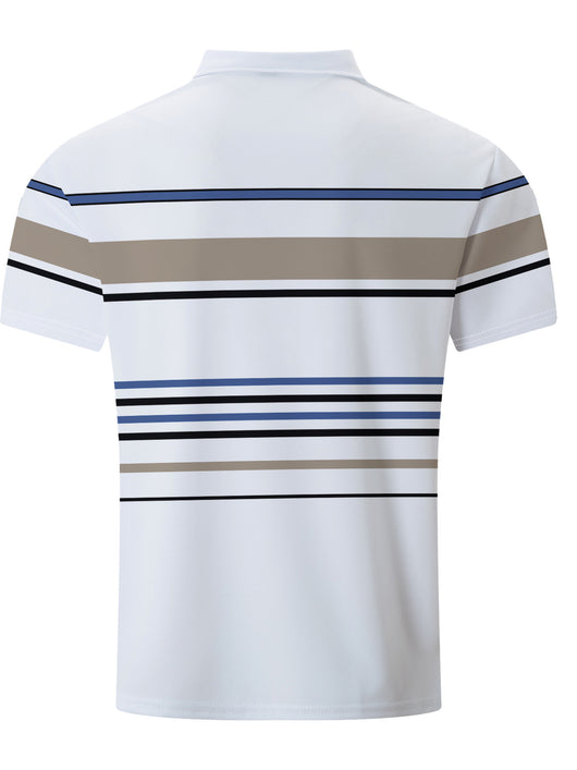 Camiseta Manga Corta a Rayas para Hombre - Estilo Business Casual - Image 9