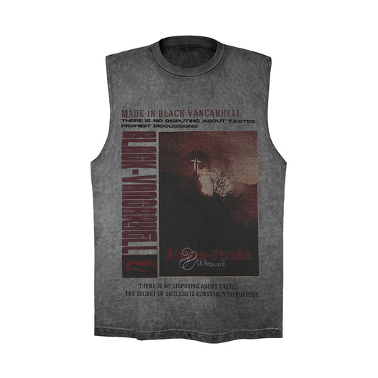 Chaleco Camiseta Estampado Paisaje para Hombre - Image 3