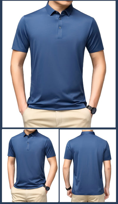 Polo de Seda Mulberry para Hombre - Elegancia y Comodidad - Image 14