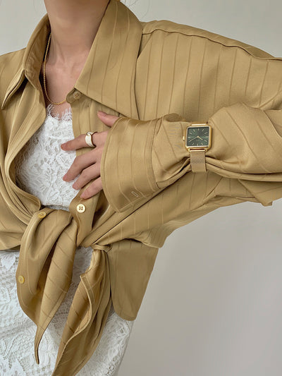Camisa de Satén Elegante con Diseño Sofisticado - Image 5